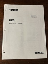 Yamaha RX5 MIDI Data Format Drum Machine Synthesizer