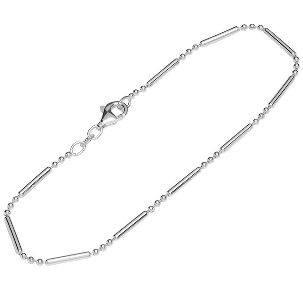Armband 925 Sterling Silber 19Cm Stegpanzerkette Oval Geschliffen Damen Armkette-image