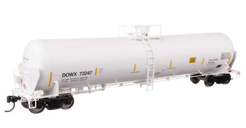 Coche cisterna Walthers Proto HO Dow DOWX 55' Trinity 30.145 galones 920-100769 | Condition: New