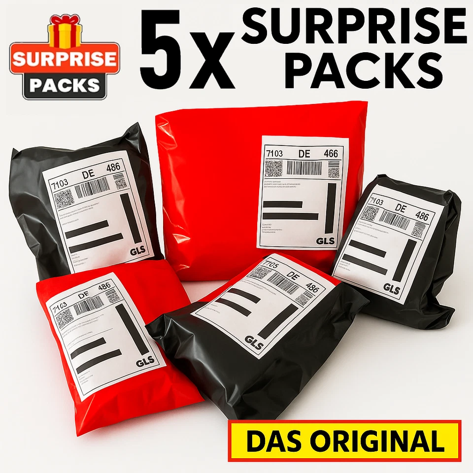 5x Original SURPRISE PACKS – Mystery Secret Retouren Pakete mit geheimem Inhalt