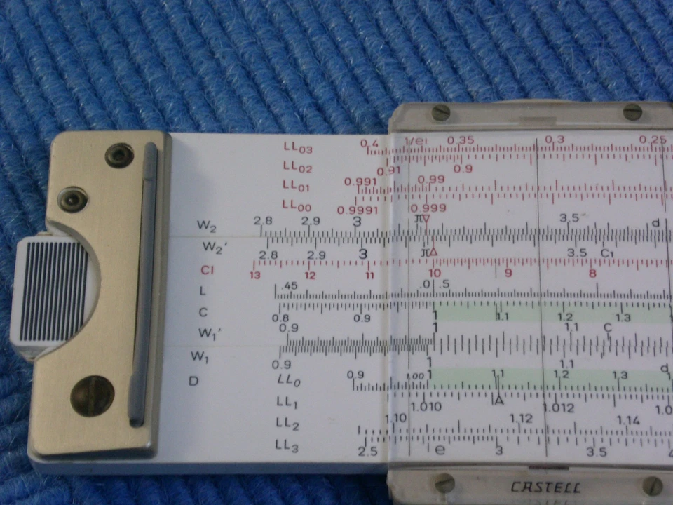 Rechenschieber Faber Castell  Novo Duplex  2/83N  mit Anleitung und Etui - Bild 4 von 4