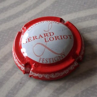 capsule "Champagne" G. LORIOT rouge et blanc N'5.d