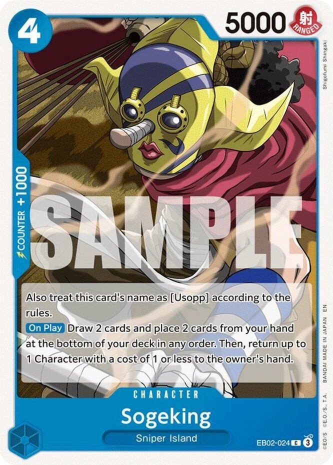 NM-Mint, English One Piece Sogeking - EB02-024 - C Extra Booster: Anime 25th Col