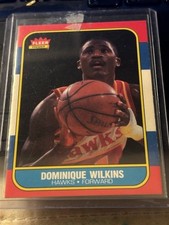 Atlanta Hawks Legend! Dominique Wilkins Fleer Rookie-Great Condition