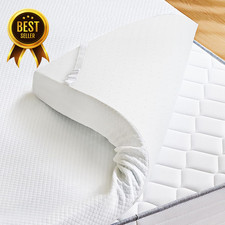 Full Size Mattress Topper 2 Inch Gel Memory Foam Cooling Removable Soft Cover Ce