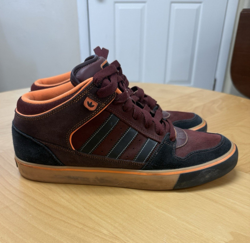 Adidas Vintage 2009 Culver Mid Vulc Suede Skateboard Sneakers Men’s 11