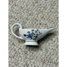 Vintage Porcelain Invalid/Infant Feeder Floral Design Gold Rim 1979