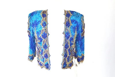 Jasdee Bolero Jacket Hand Ptint & Hand Work Bead & Sequence On Silk Style 3039