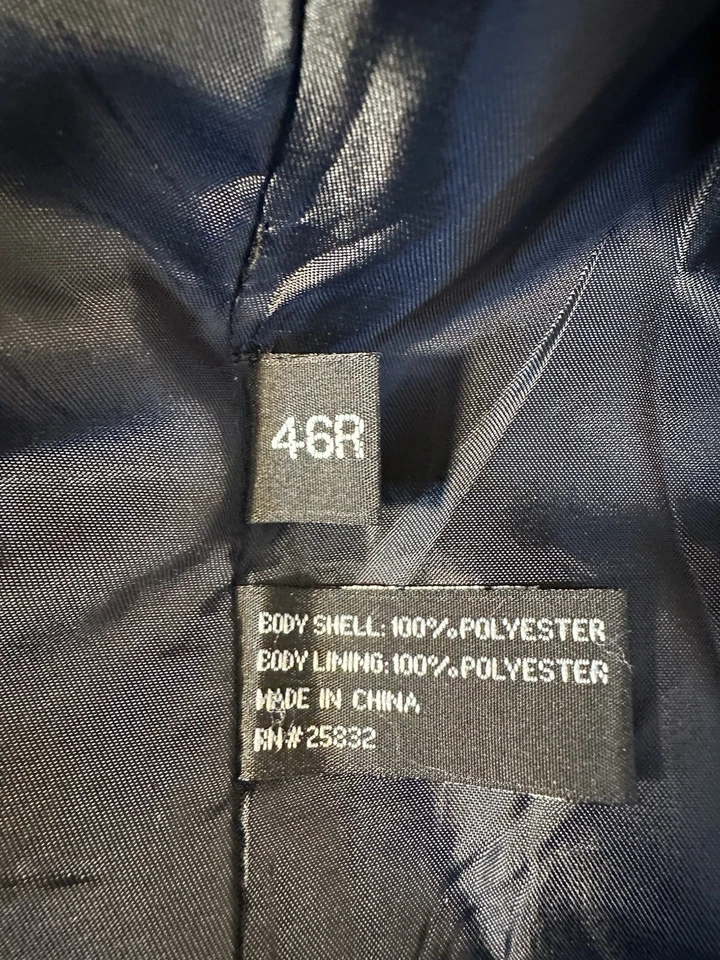 Blazer Circle S Azul Marino Para Hombres 46R Terciopelo Gamuza Vaquero Abrigo Deportivo Yema Occidental Foto 3 de 4