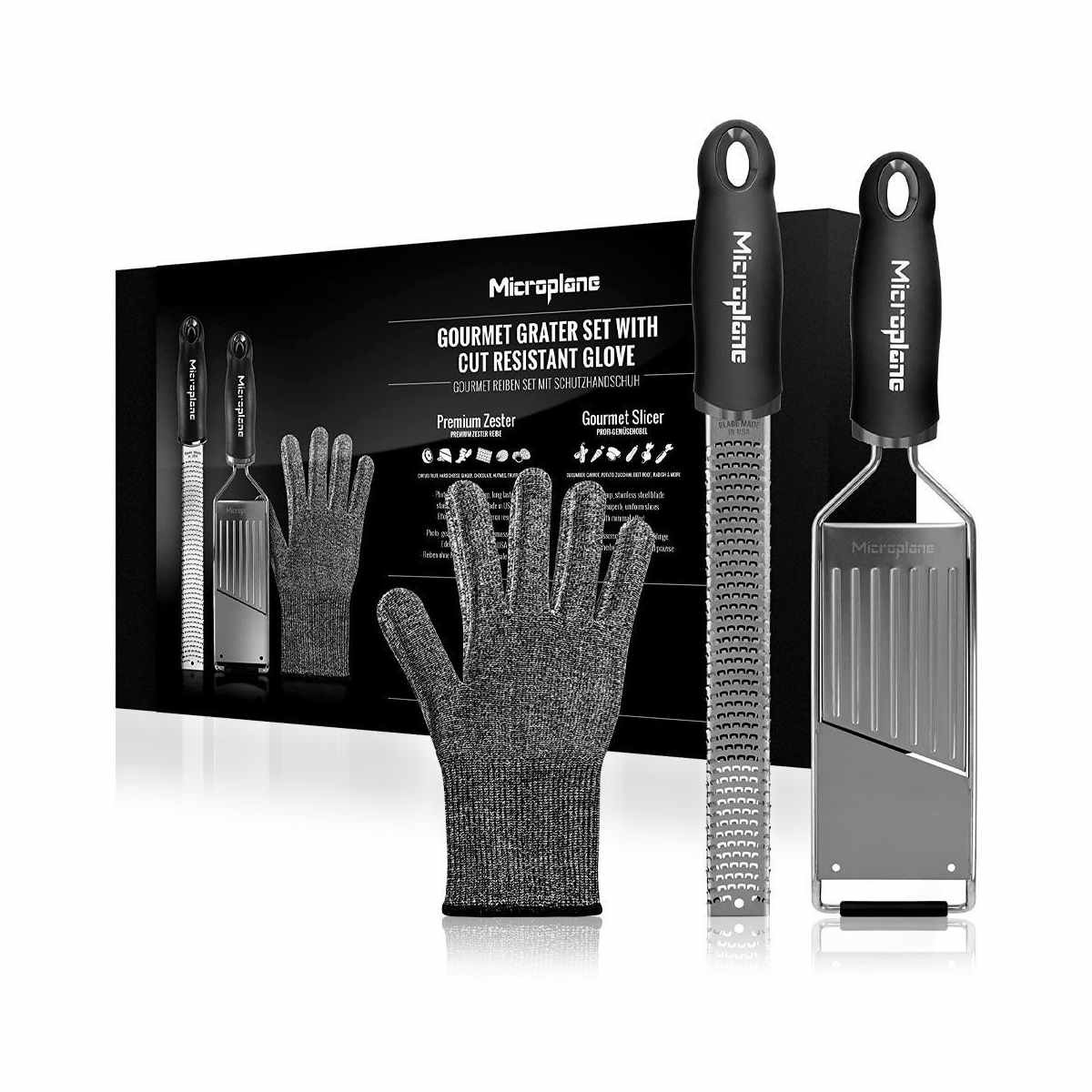 MICROPLANE Gourmet Set de rallador con guante