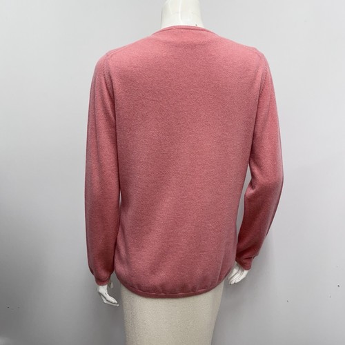 Maria Di Ripabianca 100% Casmere Cradigan & Top Set Tono Coral I 48 F 44 EE. UU. 12 - Imagen 3 de 11