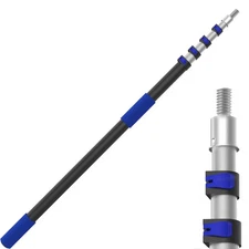 5-20FT Telescoping Pole, Multi-Purpose Extension with Easy Flip Lock, Universal