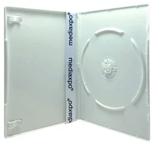 SLIM Solid White Color Single DVD Cases 7MM Lot