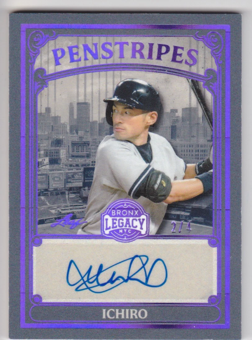 Ichiro Suzuki Autographed Baseball Sports Trading Cards for sale