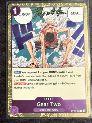 Gear Two “Straw Hat Crew” OP11-080 R One Piece TCG - A Fist Of