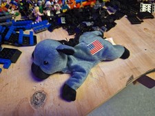 Beanie Baby Lefty Donkey Righty Elephant America Bear Betsy Dassie Cow Lot