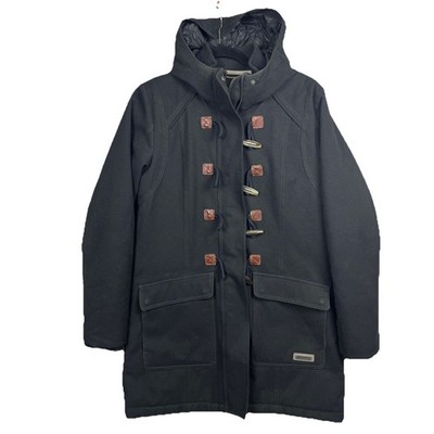 Merrell Opti-Warm Duffle Coat Toggle Insulted Quilted Black Women s Medium Zip