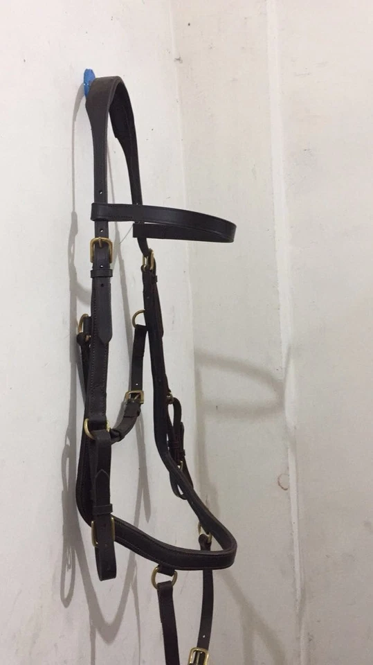 CBU-Premium Leather Horse Bridle with Reins Adjustable Western Bridle Headstall - Image 2 of 4