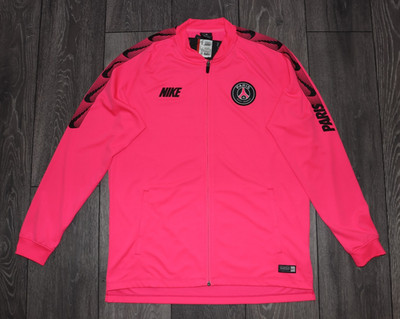 PSG PARIS SAINT GERMAIN TRAINING FOOTBALL JACKET PINK 2019-20 NIKE MENS SIZE L