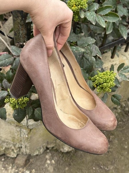 Women Belmondo Heels Brown Leather 40