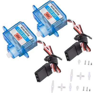 2Pack 3.7g Ultra Micro Digital Servo Nano For RC Helicopter Boat Car GH-S37D