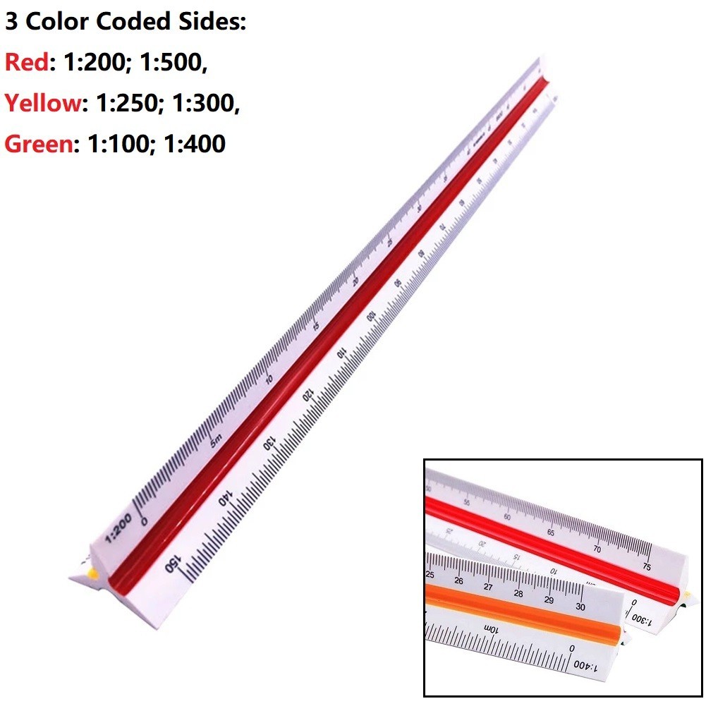 Brand New Precision Drawing Tri Ruler Angle Ruler 1pc 30cm Clearly Marked