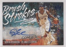 2018 Panini Court Kings Brush Strokes Sapphire 8/25 Quentin Richardson Auto 0tw4