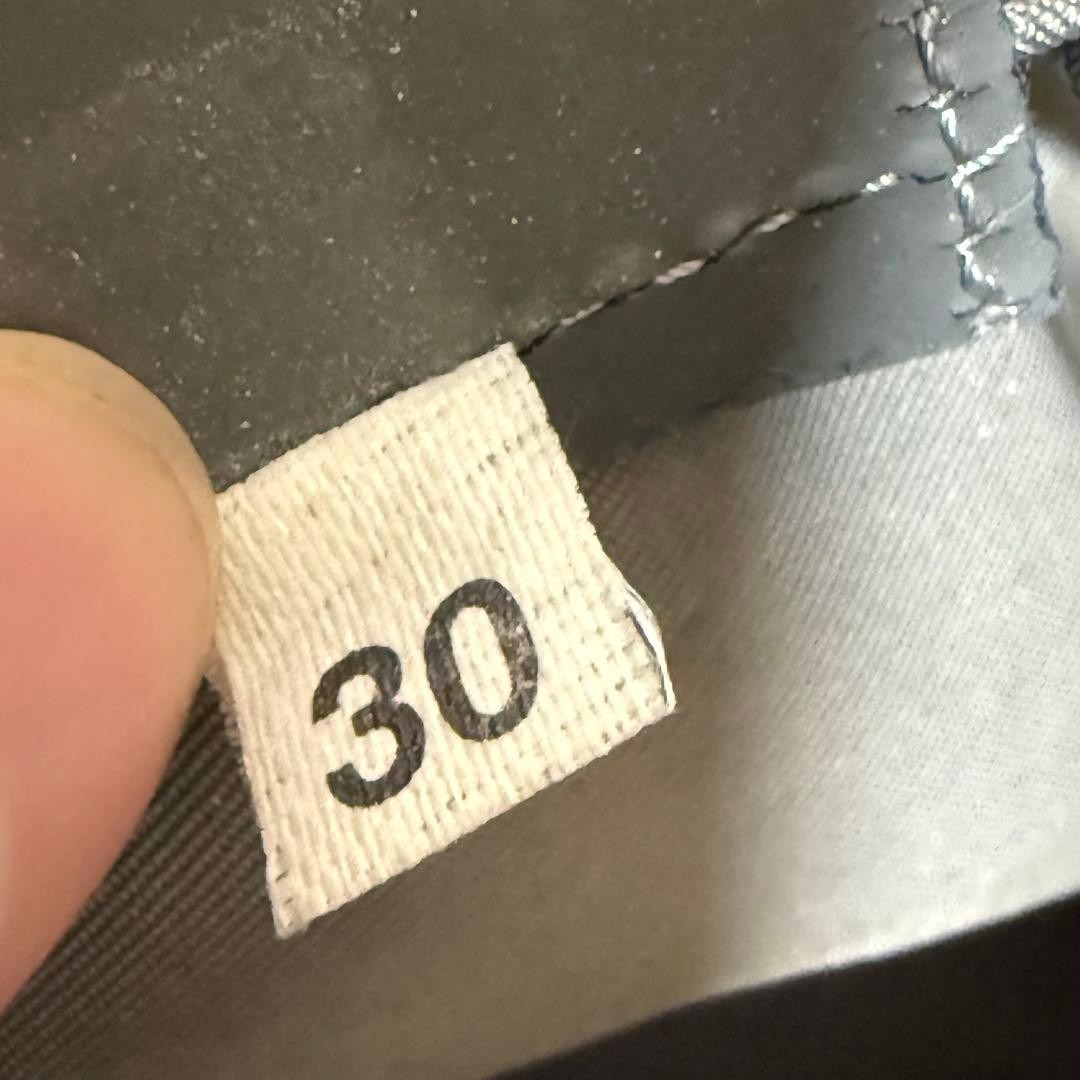 PRADA Nylon Accessory Pouch Gray Drawstring Used … - image 18