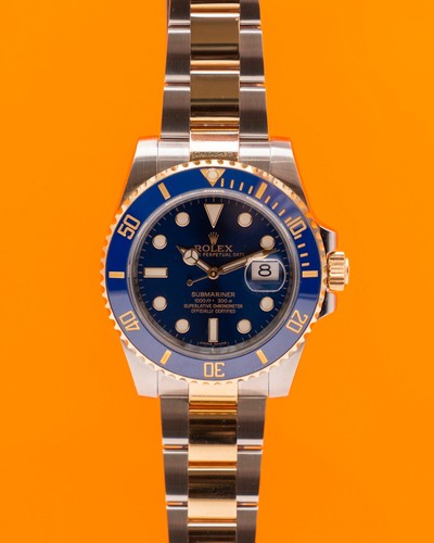 Rolex Submariner Date 40mm 116613LB Bluesy Two Tone Yellow Gold 2015