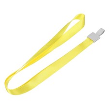 Collar lanyards with plastic hook, strap, yellow 5pcs