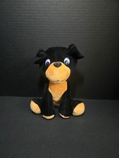 Best Toy MFG. LTD Black Brown Dog With Blue Eyes Stuffed Animal