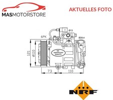 KOMPRESSOR KLIMAANLAGE NRF 32225 P FÜR VW POLO,FOX,GOLF IV,BORA,LUPO