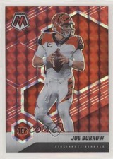 2021 Panini Mosaic Red Mosaic Prizm Joe Burrow #47 0h21