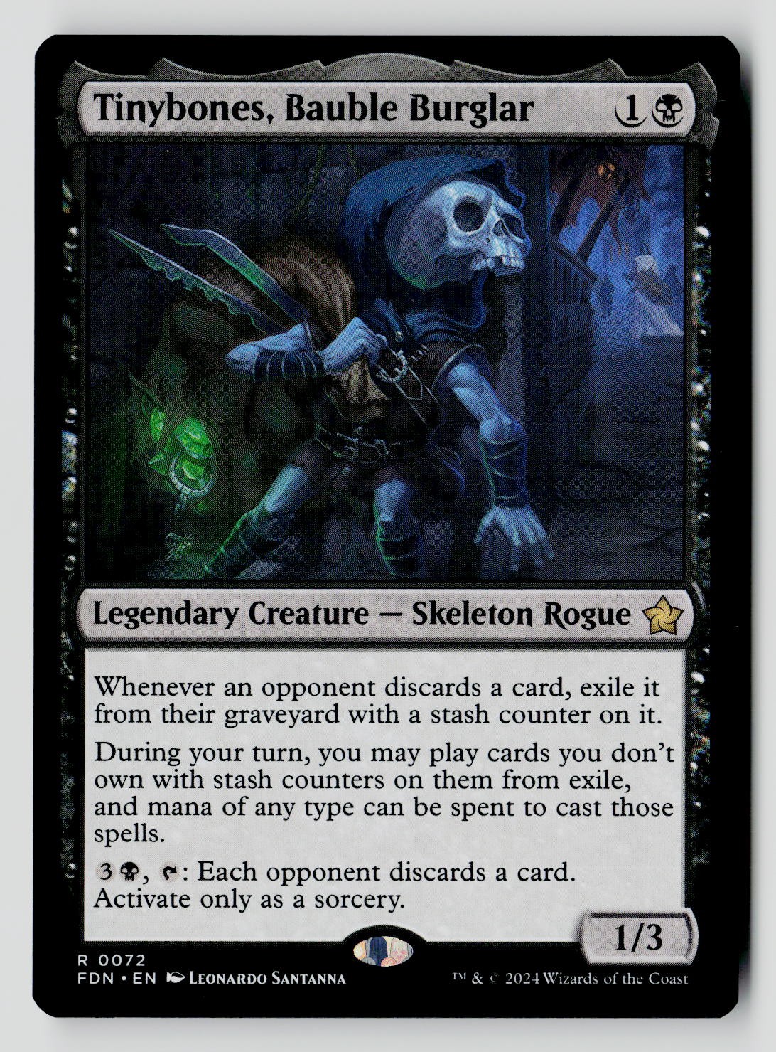 Tinybones, Bauble Burglar 72 R MTG FDN NM