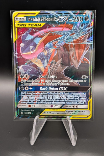 Greninja & Zoroark GX TAG TEAM 107/214 Holo Eng HP250 The Pokémon Company