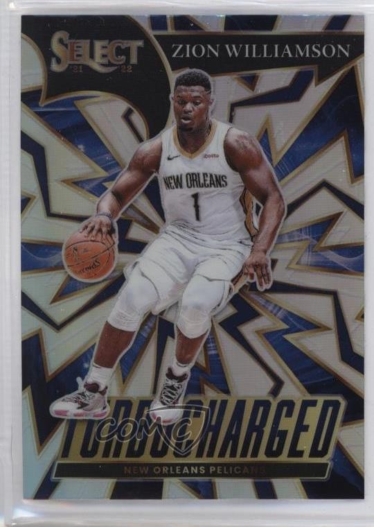 2021-22 Panini Select Turbocharged Silver Prizm Zion Williamson #1