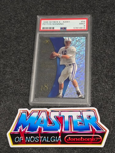 Peyton Manning 1998 Skybox E-X2001 RC PSA 9 #54 Rookie Card Insert HOF Colts