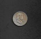 1952 Franklin Liberty Bell Half Dollar , All Legible, but Discolored, Nice, Old