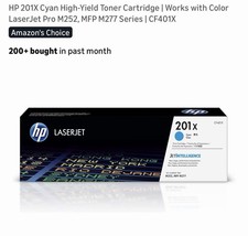 GENUINE HP Laserjet 201X/CF402X High Yield Cyan Toner - New Sealed