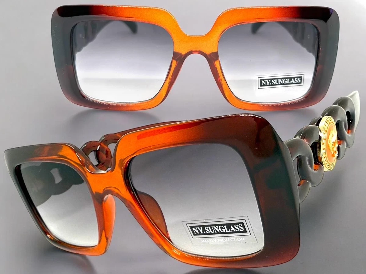 Lunettes De Soleil Carrées Rétro Opposit - Marron Marbré, UV400, Fabriquées En Italie
