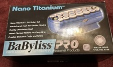 Baby kiss Pro Nano Titanium 20 Roller Set Pre Owned New In Box