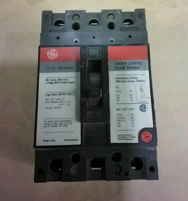 #ad #ad GE TEL136050WL 50A 600V 3 Pole Current Limiting Circuit Breaker $59.99