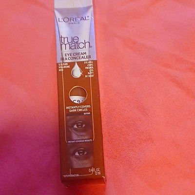 L'Oréal Paris True Match Eye Cream Concealer C9 Full Cover Hyaluronic 0.4oz