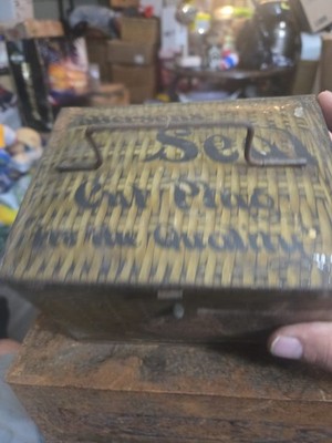 Antique RA Patterson Seal Cut Plug. Lunch Box.