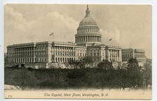 Vintage Postcard The Capitol, West Front, Washington D.C. FOSTER & REYNOLDS PUBL