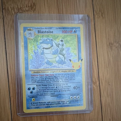 Blastoise 2/102 Base Set Holo Rare Pokémon TCG Card Wizards of the Coast English