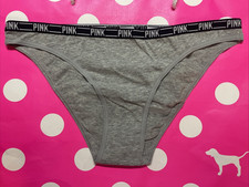 2014 Vintage Victoria  s Secret PINK Extra Low Rise Bikini Panty M Logo Waist