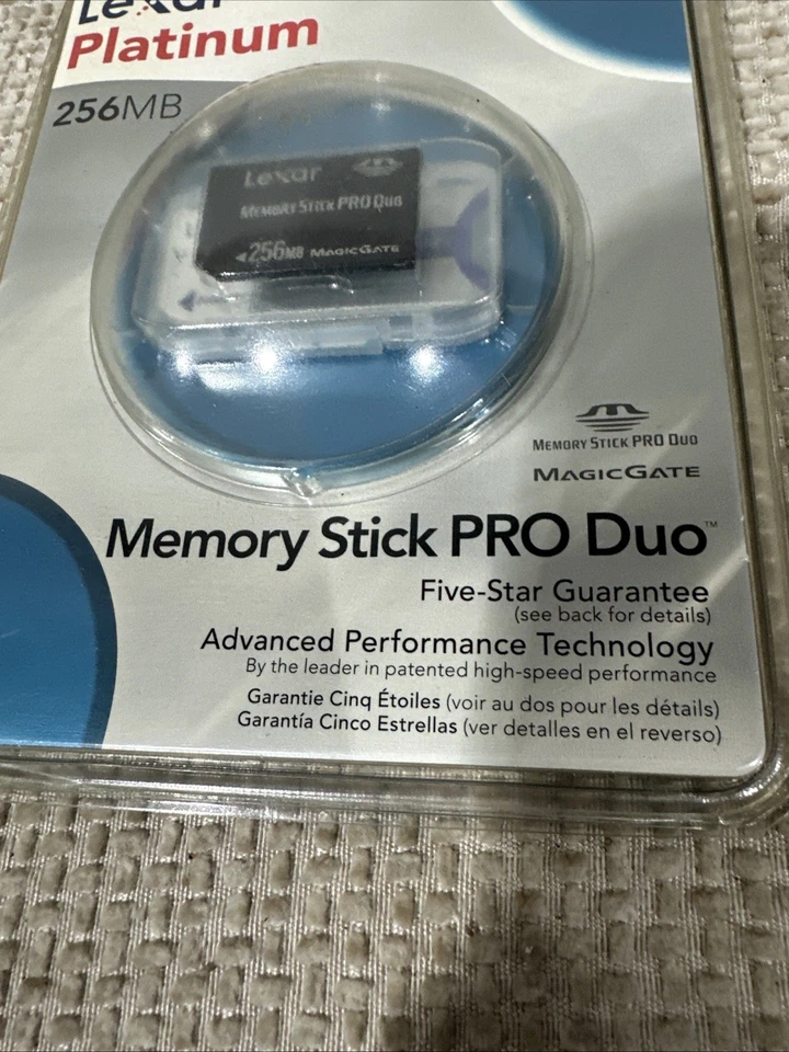 Lexar Platinum 256MB Memory Stick Pro Duo, New Old Stock - Image 3 of 4