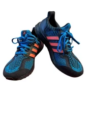 Adidas Ultraboost Mens Size 7 Running Shoes Sneakers Blue Orange