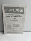 Alpine 1203 CD Changer Control Owner's Manual Guide Car Audio White Pamphlet
